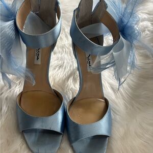 Elegant Blue Women's Heels